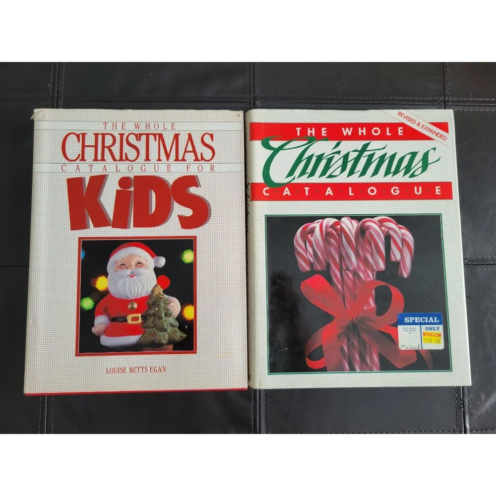 Vtg 80s The Whole Christmas Catalogue Bundle Kids Activities Recipes Traditions